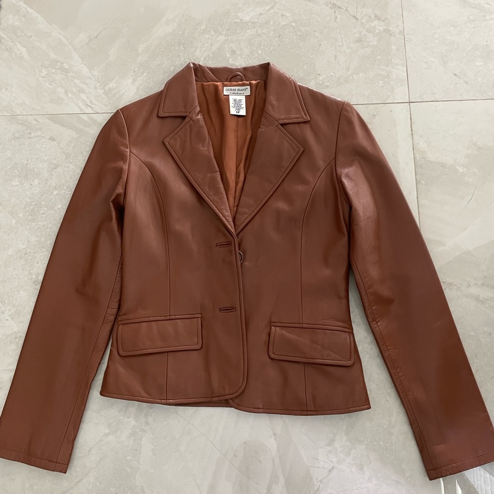Guess Jeans Leather Blazer